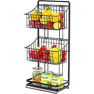 Cambond 3-Tier Fruit Basket Stand, Mini Countertop Fruit Holder $15.99 + Free Shipping w/ Prime