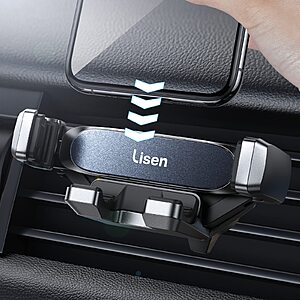 LISEN Car Vent Phone Mount for Car $6.59 + Free Shipping w/ Prime or $25+
