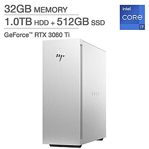 HP ENVY Desktop - 12th Gen Intel Core i7-12700 - GeForce RTX 3060 Ti $999.99 plus SH-Costco