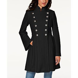 Guess Double-Breasted Skirted Coat (2 Colors) $90.99