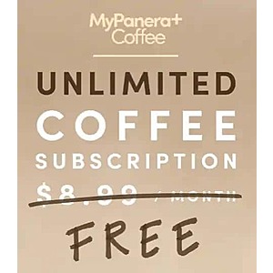 Panera Free Unlimited Premium Coffee through September 7, 2020