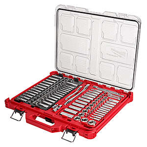 Milwaukee Impact & Ratchet Sets: 1/2" Packout 31pc $175, 3/8" Packout 36pc $135, 1/4"-3/8” Ratchet Packout $227