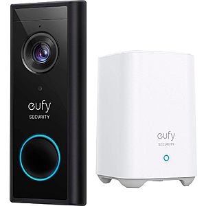 Anker eufy Video Doorbell 2K w/ Homebase (Black) $138 + Free Shipping