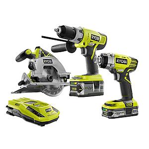 18-Volt ONE+ Lithium-Ion Cordless Combo Kit (3-Tool) - Overstock deal from Home Depot $139