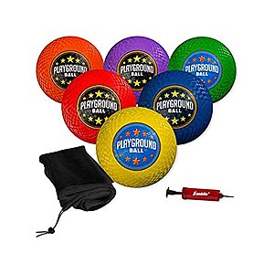 6-Count 8.5" Franklin Sports Kids' Playground Balls w/ Carry Bag & Hand Pump $17 + Free S&H w/ Prime