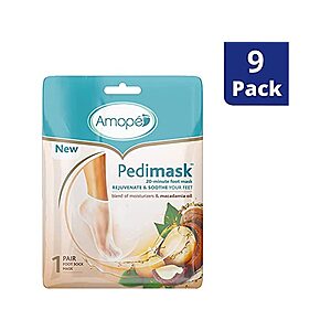 9-Count Amope PediMask 20 Minute Foot Mask Kits $19 ($2.11 each) + Free S&H w/ Prime
