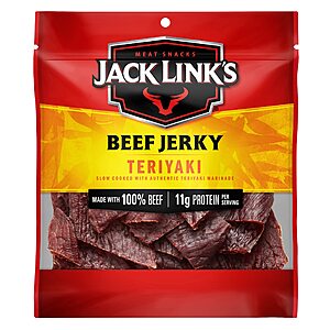 2.85-Oz Jack Link's Beef Jerky (Teriyaki Flavor) $2.78 w/ S&S + Free Shipping w/ Prime or on $35+