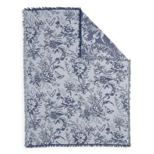 Vera Bradley Recycled Cotton Blend Woven Throw Blanket: Black Bandana Medallion $14.62, Rose Toile Blue Tonal $16.03 + Free Shipping w/ Prime or on $35+