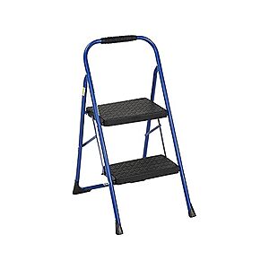 Cosco Two Step Big Step Folding Step Stool w/ Rubber Hand Grip (Blue) $21.65 + Free Shipping w/ Prime