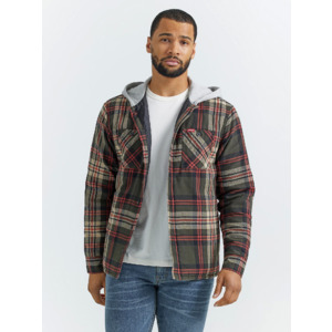 Wrangler Men's Heavyweight Shirt Jackets: Quilted Hooded or Sherpa Lined (Various Colors, S-5X) $14.97 + Free Shipping on $49+