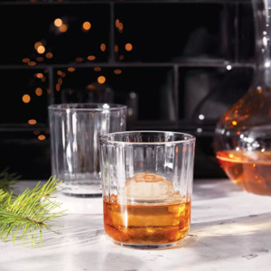4-Piece Threshold Drinkware Sets: Old Fashion Kristallino, Alyse Stemless Wine, Saybrook Champagne, More $8.79 + Free Shipping