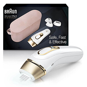 Braun PL5347: Silk Expert Pro 5 IPL w/ Wide Cap & 2 Precision Caps At-home Hair Removal Kit $327.24 + Free Shipping