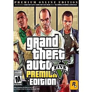Grand Theft Auto V: Premium Online Edition (PC Digital Download) $11.29