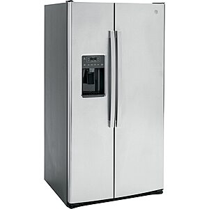 25.3-cu ft GE Side-by-Side Refrigerator w/ Ice Maker (Stainless Steel) $924 + Free Store Pickup at Lowe's
