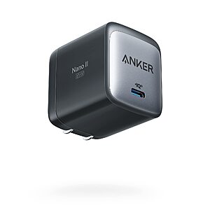 Anker 715 Nano II 65W GaN II USB-C Foldable Fast Charger $28 + Free Shipping w/ Prime or on $35+