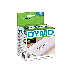 DYMO Printing Supplies: 2-Pack 350-Count Dymo Mailing Address Labels $10.16, 300-Count Dymo Large Shipping Labels $8.51, More w/ S&S + Free Shipping