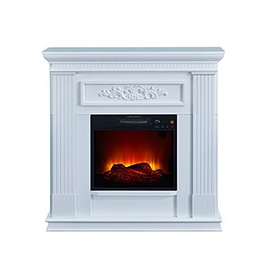 38" Bold Flame Electric Fireplace (White) $148 + Free Shipping