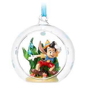 shopDisney: Buy 2 Get $25 Off Select Ornaments (Pinocchio, The Litlte Mermaid, The Nightmare Before Christmas, More) 2 for $14.98 ($7.49 Each) + Free Shipping
