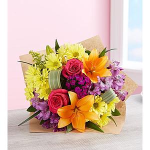 Mother's Day Mixed Sunkissed Blooms Bouquet  $37 + FS