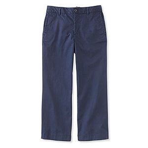 LL Bean Apparel: Women's Wide Legged Cropped Chinos $10.40, Men's Khakis Standard Fit (light russet) $12 & More + FS on $50+