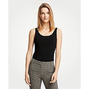 Ann Taylor Women's Ribbed Tank Tops (various colors) $9.75, Straight Cropped Jeans (classic mid indigo wash) $20 & More + FS on $125+