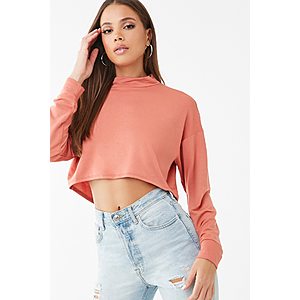 Forever 21 Women's High Low Mock Neck Top $2.40, Men's Hershey's Embroidered Graphic Tee $5.40 & More + FS on $30