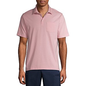 George Men's Short Sleeve Jersey Polo Shirt (polar pink) $3.50, George Men's Tech Chino Pants $10, More + free shipping w/ Walmart+ or $35+