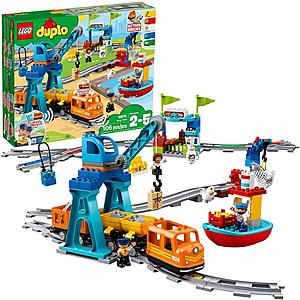 105-Piece LEGO Battery-Operated Duplo Cargo Train Building Blocks Set $103 + Free Shipping