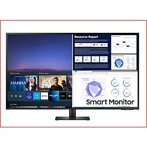 Samsung 32" M7 UHD/4K Smart Monitor with Streaming TV With EPP/EDU Offer $251.99 $251.98