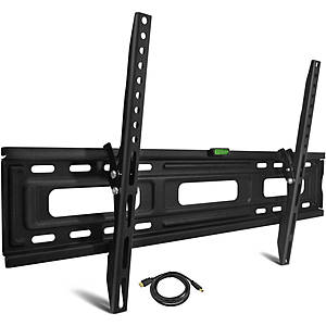 Onn Tilting TV Wall Mount Kit for 24" to 84" TVs with HDMI Cable (ONA16TM013E) $17.99