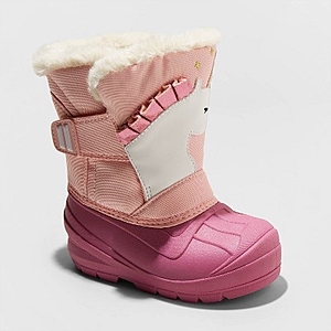Toddler Girls' Lennox Winter Boots - Cat & Jack™ Pink - $15