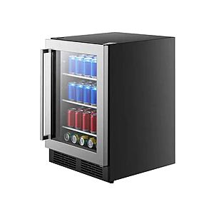 Hisense 140-Can Capacity (5.4-cu ft) Stainless Steel Freestanding/Built-In Beverage Refrigerator $399.99