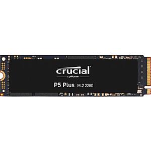 2TB Crucial P5 Plus PCIe Gen4 3D NAND NVMe M.2 Gaming SSD $131.99
