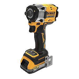 DEWALT 20V MAX Brushless Lithium-Ion 1/2 IN Cordless Compact Impact Wrench Kit, DCF921E1 $120