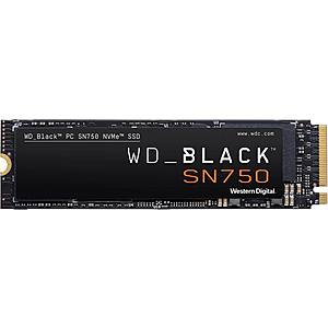 Western Digital 1TB WD_BLACK PC SN750 NVMe SSD [M.2 2280, 64-layer 3D NAND, PCI-Express 3.0 x4] for $119.99 after PC