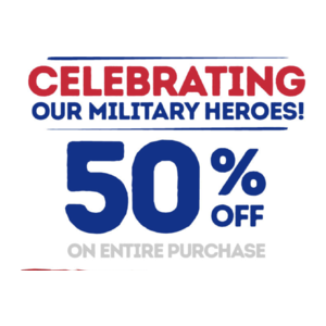 Cafe Rio - 50% of entire purchase in store today only July 4 for all active duty, retired, and military veterans