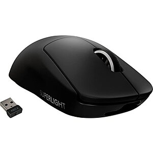 Logitech - PRO X SUPERLIGHT Lightweight Wireless Optical Gaming Mouse with HERO 25K Sensor at Bestbuy