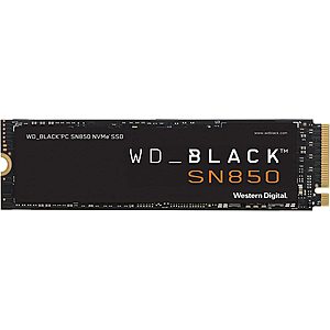 WD_BLACK 2TB SN850 NVMe Internal Gaming SSD Solid State Drive - Gen4 PCIe, M.2 2280, 3D NAND, Up to 7,000 MB/s - WDS200T1X0E - $339.99