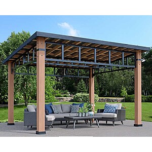 Costco Members: Yardistry 12' x 14' Contemporary Gazebo with Aluminum Roof $2200 (or less in-store)