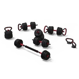 Profit Smart Bell Gym 4-in-1 Interchangeable Dumbbell, Barbell and Kettle Bell Set with Adjustable Weights, 23 Piece $69.99 with Coupon Code FRIEND + FS