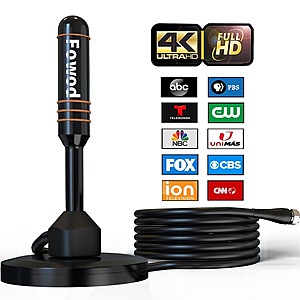 HD Digital TV Antenna Includes Magnetic Base Support Smart TV $10.79 + Free Shipping w/ Prime or on $25+ orders