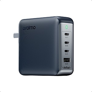 120W USB C Charger, Oraimo 4-Port GaN PPS Fast Foldable Wall Charger Power Adapter $34.99+ Free Shipping