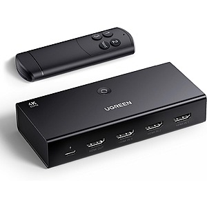 UGREEN HDMI Switch 4K@60Hz $17.99, 8K HDMI Cable 2.1 6.6FT 48Gbps Ultra High Speed $5.99, HDMI Coupler 2 Pack 4K@60Hz $4.59 + FS w/PRIME or over $25