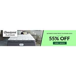 Beautyrest Ultimate Platinum Sale + Simmons Foam Mattress From $249 + FS