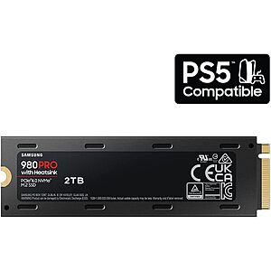 2TB Samsung 980 Pro w/ Heatsink PCIe Gen4 NVMe Solid State Drive SSD $160 + Free Shipping