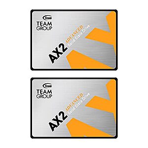 2-Pack 2 TB TEAMGROUP AX2 2.5 Inch SATA III Internal Solid State Drive SSD $157.99 (78.99 ea) + Free Shipping $158