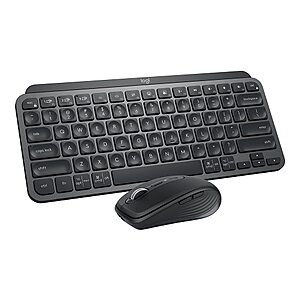 Logitech MX Keys Wireless Mini Keyboard + Mouse Combo (Graphite) $150 & More + Free S&H