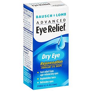 0.5-Oz Bausch+Lomb Advanced Eye Relief Dry Eye Rejuvenation Lubricant Eye Drops $0.80 + Free Store Pickup