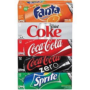 12-Pack 12-Oz Coca-Cola, Mountain Dew, or Dr. Pepper Products - 8 for $24 ($3 ea) + Free Pickup @ Walgreens