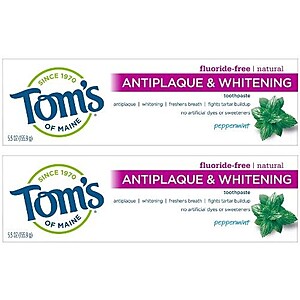 Tom's of Maine Toothpaste (Various): 2 for $6.30 + Get $6 Walgreens Cash w/Store Pickup on $10+ Orders